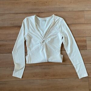 Abercrombie and fitch cream bodysuit